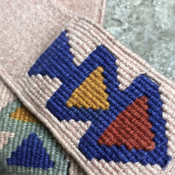 Vintage Woven Belt with Leather Buckle-Tan-Southwest Vibes - Picture 4 of 16